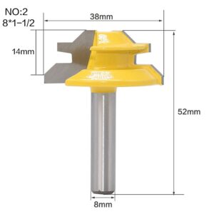 Fresa para Tupia 45 Graus de 8mm - Router45 - 1 Fresa para Tupia 45 Graus