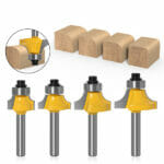 Kit 4 Fresas Quebra Canto de 6mm - RoundRouter