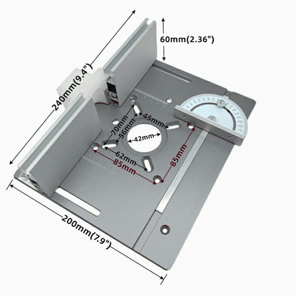 Placa InvertRouter Pro Black com Elevação para Tupia Manual - Imagem 3