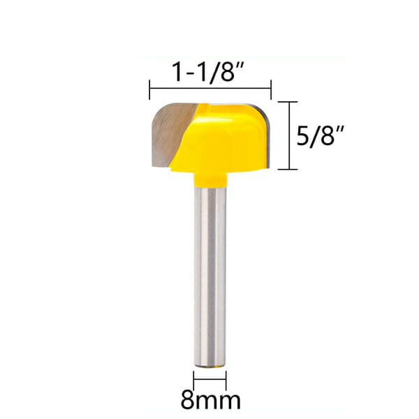 Fresa 8mm Sem Rolamento Para fazer Tigela, Bandeja – RouterPro - Imagem 2