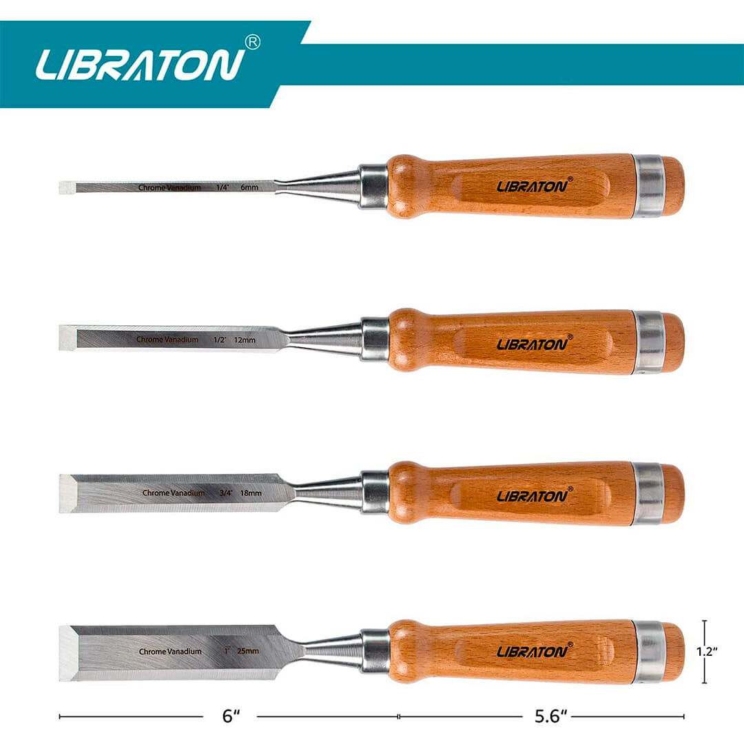 Kit Formões com Bolsa de couro - Libraton - Imagem 3