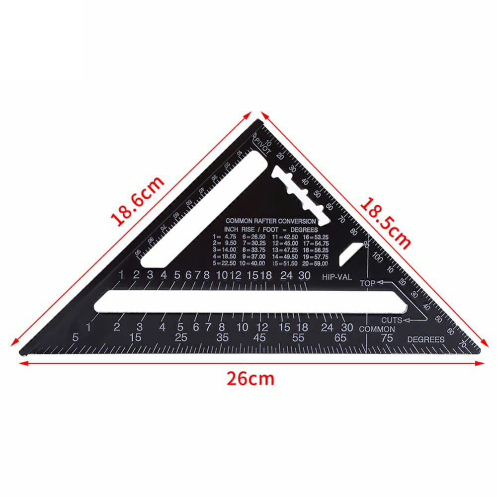 Esquadro Métrico Triangular Speed Square 7 Pol – SquarePro - Imagem 2