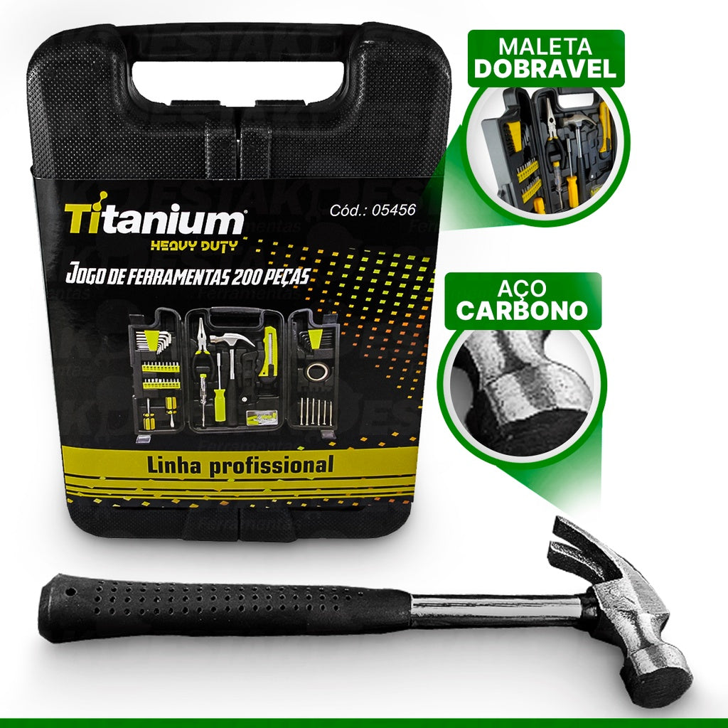 Kit de Ferramentas Completo Com 200 Peças - Imagem 4