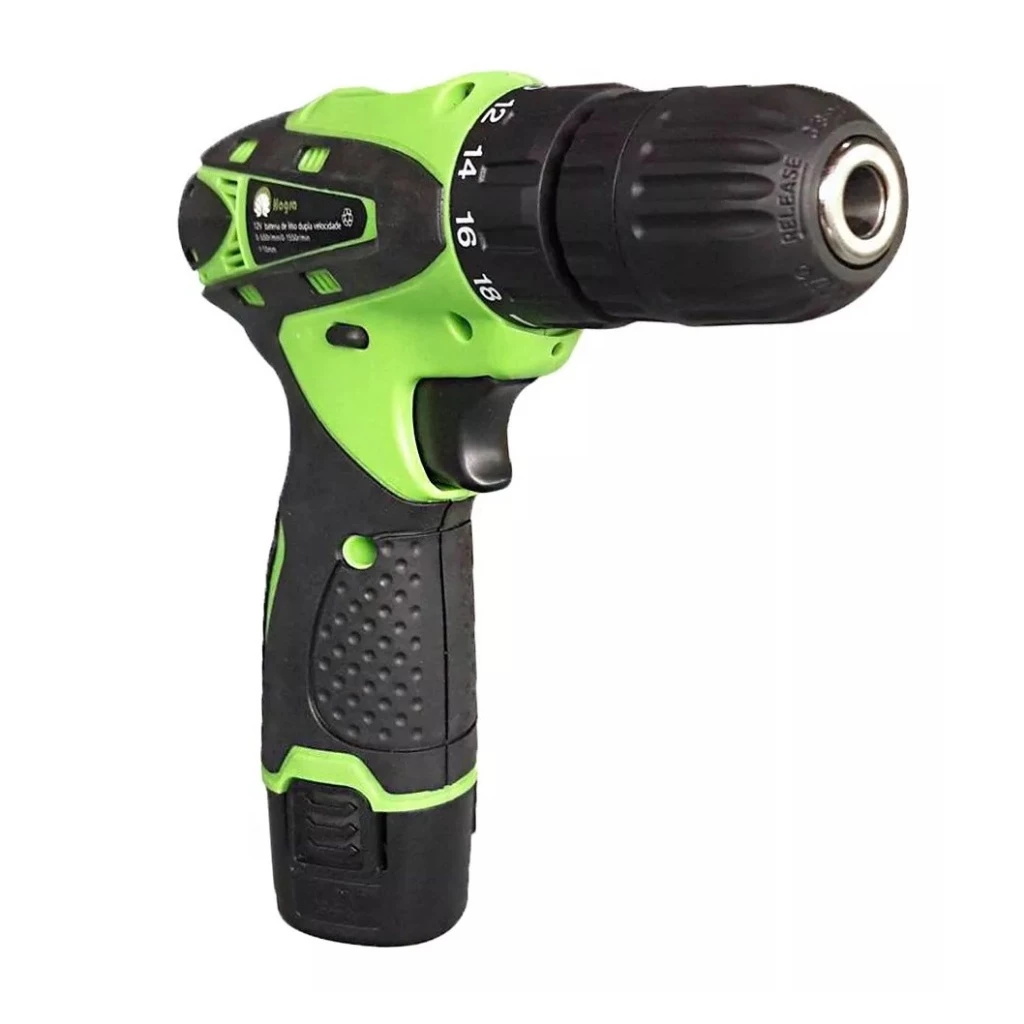 Parafusadeira/Furadeira Sem Fio 2 Baterias 2 Velocidades 12v Bivolt - Imagem 3